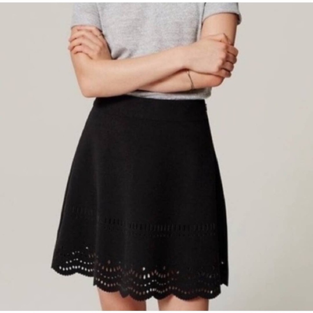Ann Taylor Loft Laser Cut Skirt